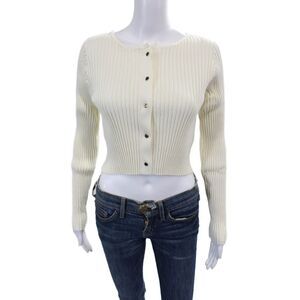 Solid & Striped Womens The Fleur Cardigan - Ivory Size L